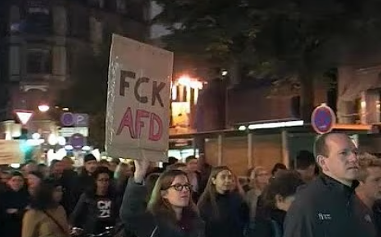 Convenção de partido de extrema-direita da Alemanha causa protestos