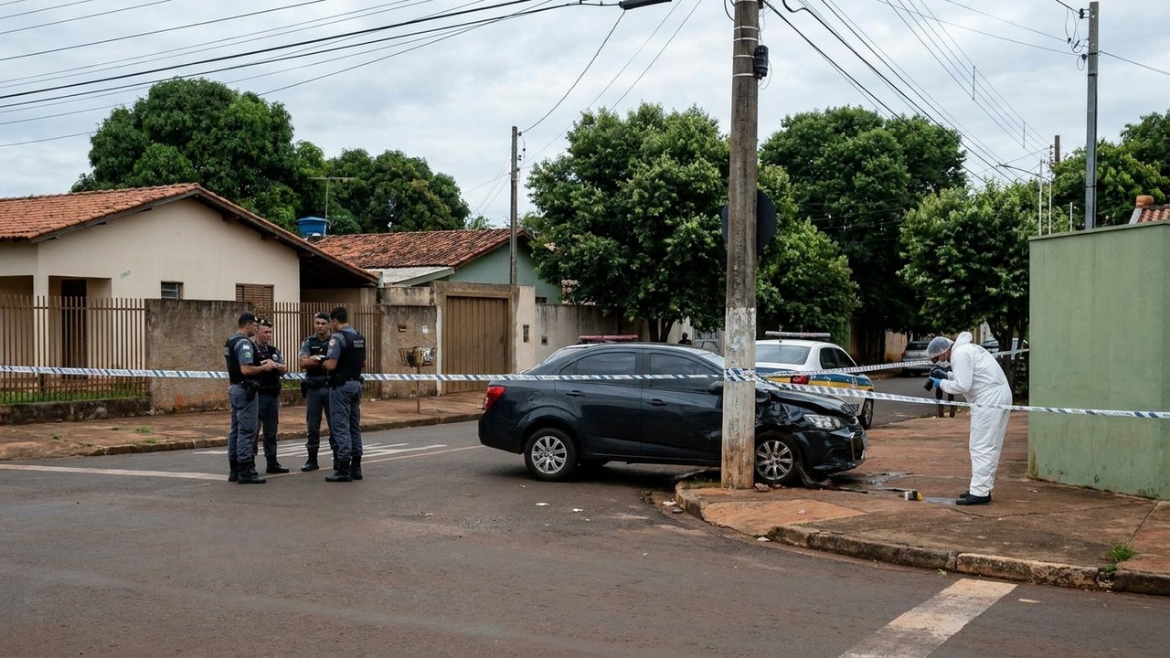 Homem é preso após atropelar companheira em Campo Grande; câmeras registraram agressão