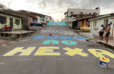 Murici entra no clima da Copa e ruas já ganham cores com festival de decoração