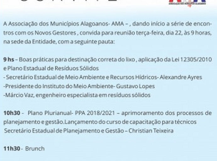 Reunião apresenta a novos prefeitos política de resíduos sólidos