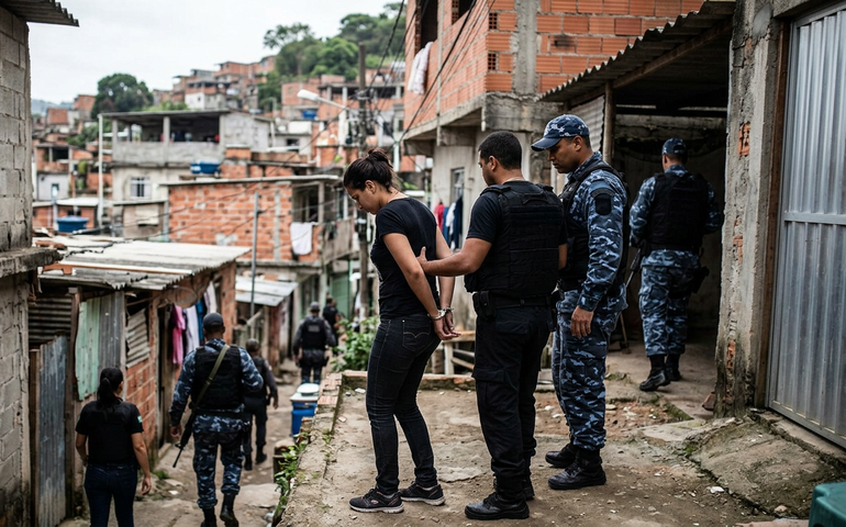 PM prende Arlequina, foragida ligada ao tráfico internacional do Espírito Santo, no Morro do Barbante