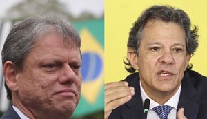 Tarcisío de Freitas e Fernando Haddad. / Foto: Reprodução.