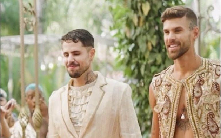 Rodrigo Malafaia e Leandro Buenno se casam no civil após festão em 2022