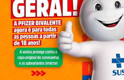 Vacina bivalente contra covid está liberada para toda população de Penedo a partir de 18 anos de idade