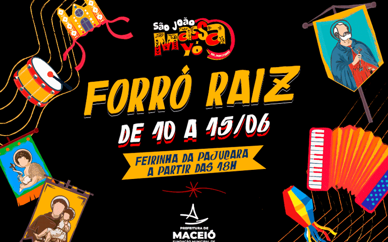 Forró Raiz inicia nesta terça (10) e movimenta as noites na Feirinha da Pajuçara