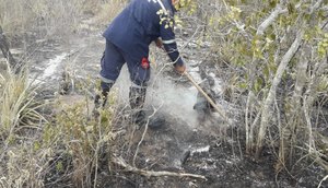 destruição fogo em Canindé