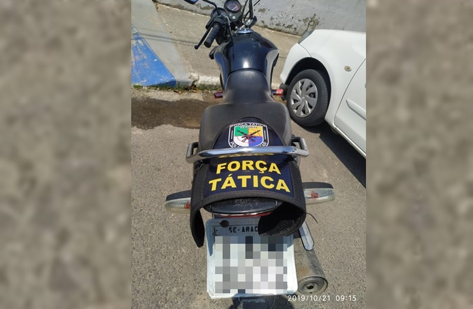 moto encontrada / Foto: SSP/SE