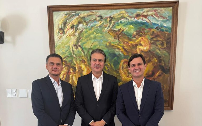 Prefeito Marcelo Beltrão almoça com o ministro da Educação, Camilo Santana, e o convida a conhecer Coruripe: “A melhor educação do Brasil”
