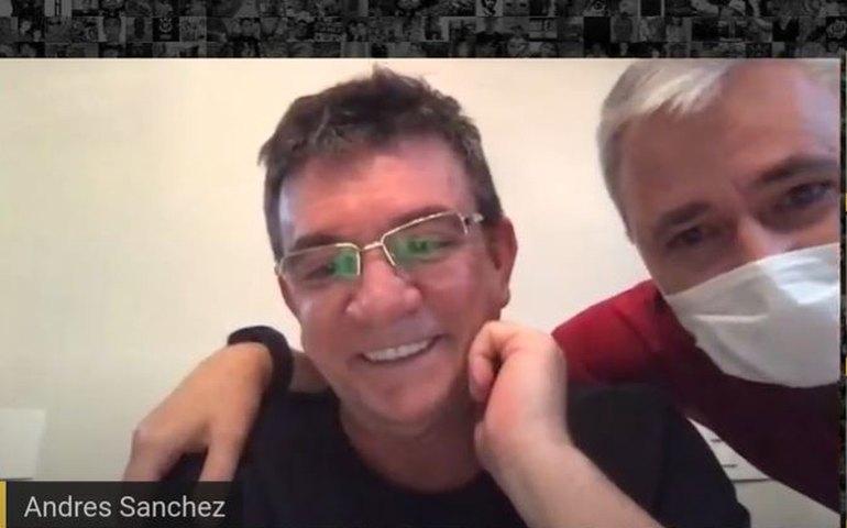 Tiago Nunes ‘invade’ live em casa de Andrés e brinca: ‘Nós estamos de mal’