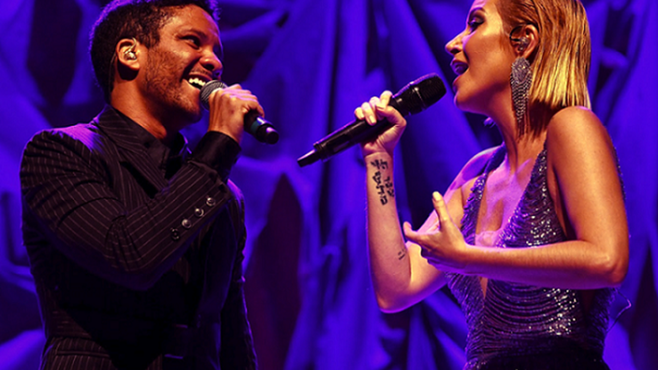Luiza Possi em show do tenor Jean William