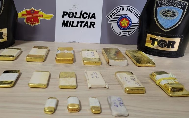 Homem é preso em rodovia de SP com barras de ouro avaliadas em R$ 2,5 milhões