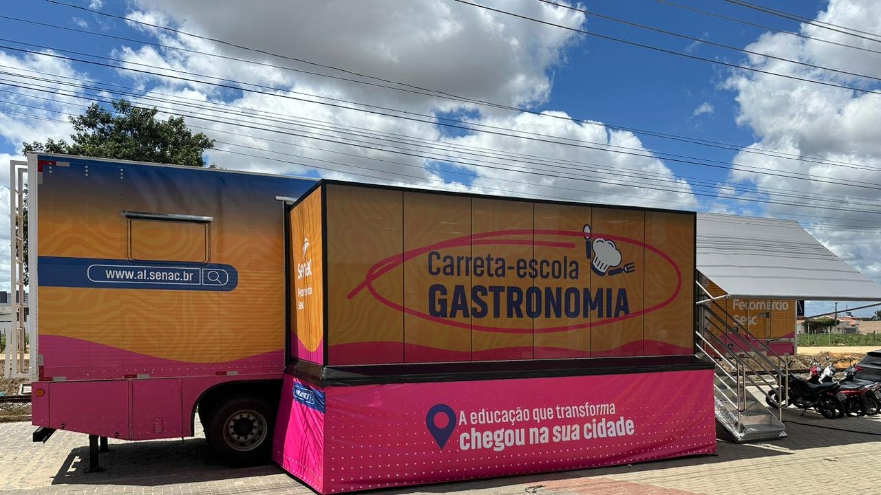 Carreta-escola de Gastronomia do Senac Alagoas será inaugurada no Festival Penedo Sabor & Jazz