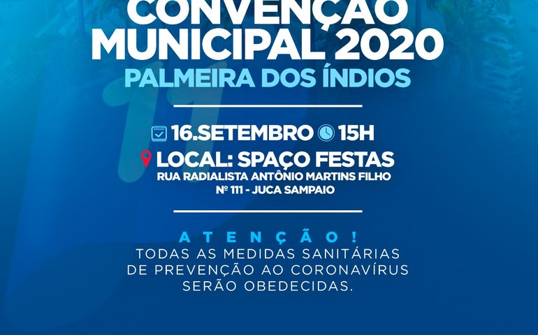 Palmeira: Progressitas realizam convenção dia 16