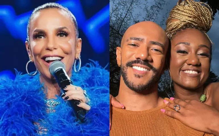 Ivete Sangalo dá sua 'bênção' para Ricardo Alface e Sarah Aline durante show