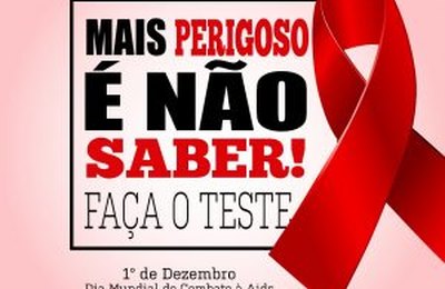 Combate a AIDS: Secretaria de Saúde disponibiliza teste rápido nas Unidades de Saúde