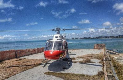 Helicópteros da Segurança Pública fazem prévia da Operação Verão