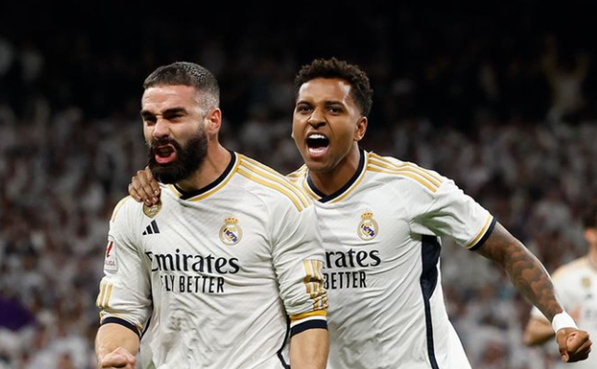 Improvisado no Real Madrid, Rodrygo admite que não gosta de ‘jogar como 9’: ‘faço porque acredito no Ancelotti’