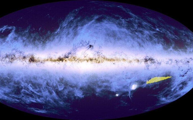 Mapa de rádio revela 95% da Via Láctea com detalhes inéditos (IMAGEM)
