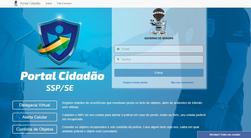Alerta celular SSP / Foto: SSP/SE