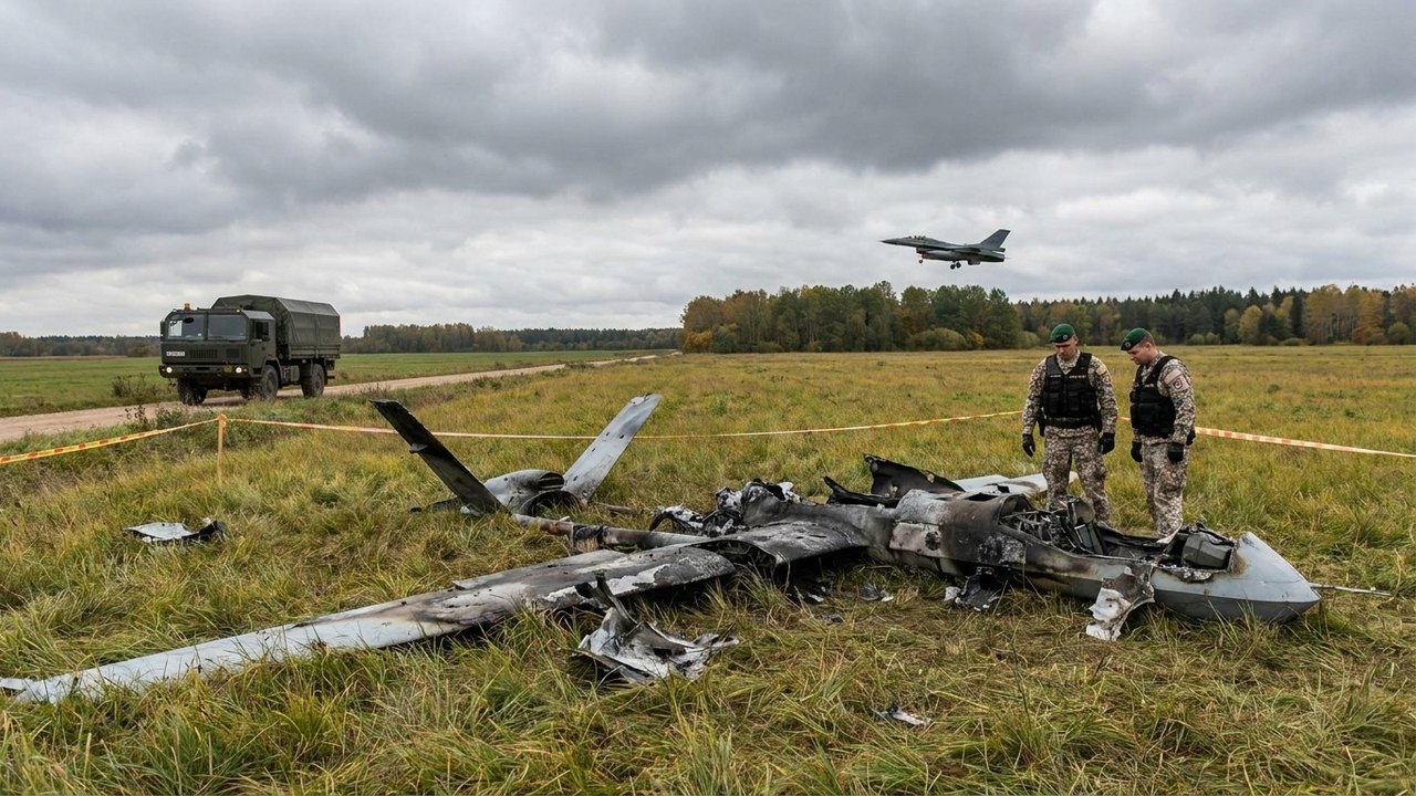 Caças da Otan derrubam drone que invadiu espaço aéreo da Letônia