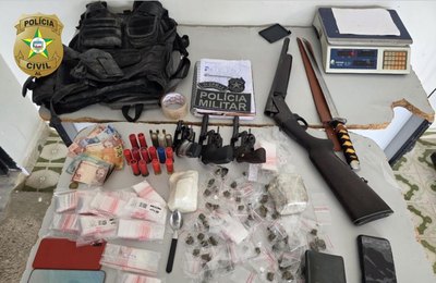 Polícia Civil prende suspeitos de homicídio em Girau do Ponciano e apreende materiais ilícitos