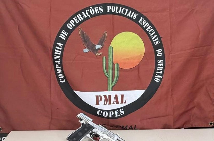 PM prende homem por posse irregular de arma de fogo em Maribondo