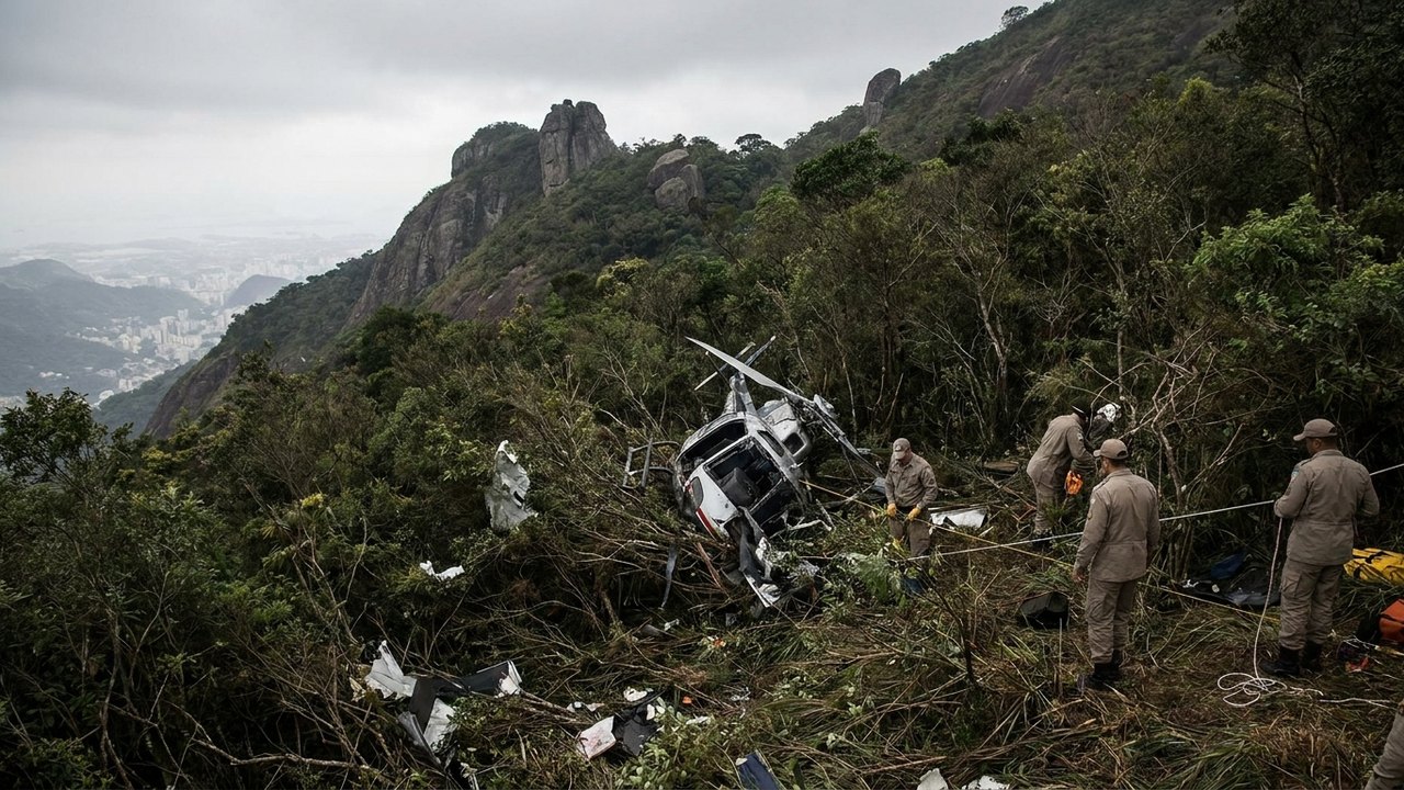 Corpos de colombianas mortas em queda de helicóptero no Rio ainda não foram periciados