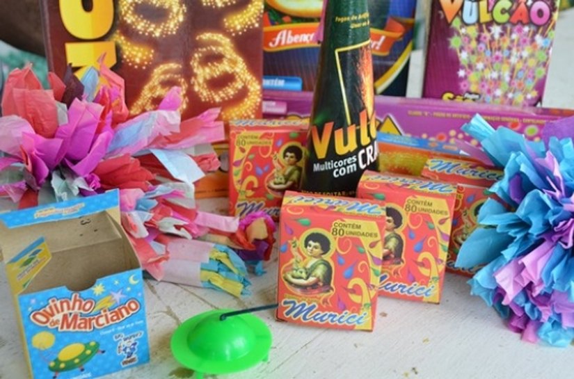 Secretaria de Saúde alerta sobre cuidados ao manusear fogos de artifício