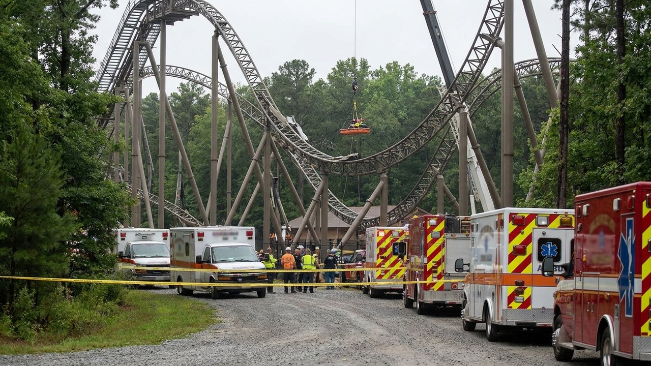 Acidente em montanha-russa do Six Flags deixa um morto e vários feridos nos EUA