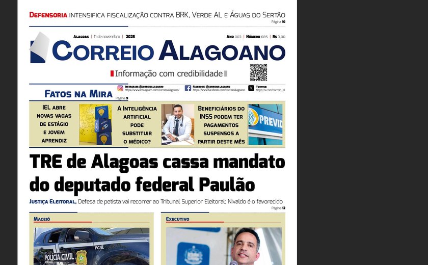 TRE de Alagoas cassa mandato do deputado federal Paulão