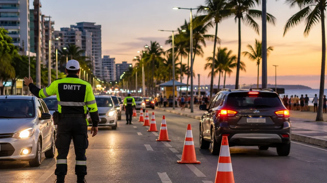 Trechos da orla de Maceió serão bloqueados nesta quinta-feira a partir das 17h