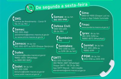 Teletrabalho: confira os canais de atendimento da SMTT de Maceió