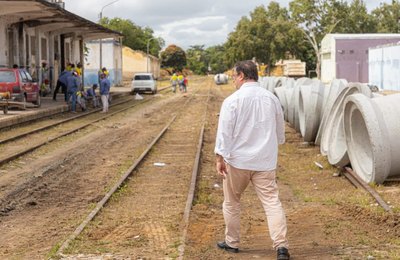 Prefeitura de Arapiraca inicia a sétima etapa da Ciclovia do Trabalhador na antiga estação ferroviária