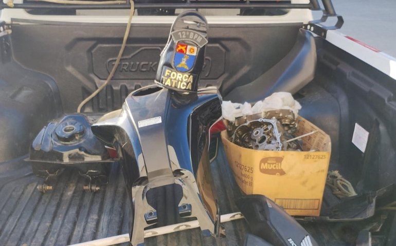 PM de Alagoas desmantela ponto de desmanche de motos na Cidade Universitária