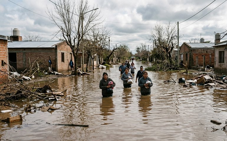 Tempestades intensas causam mortes e destruição no norte da Argentina