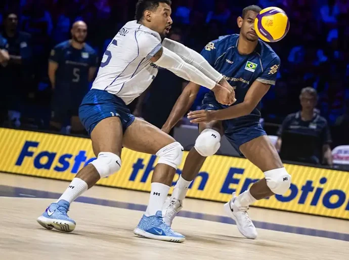 Seleção masculina perde e pode dar adeus à Liga das Nações de vôlei