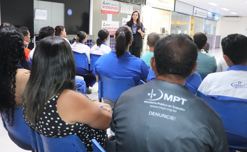 MPT/AL reforça ações de prevenção e combate ao tráfico de pessoas no Aeroporto Zumbi dos Palmares e na Rodoviária de Maceió