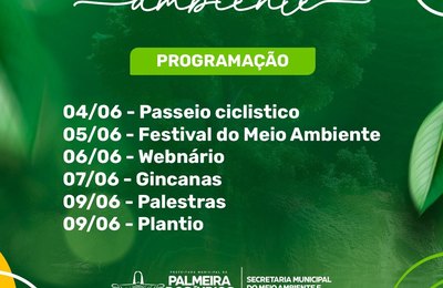 Passeio Ciclístico abre programação da Semana do Meio Ambiente em Palmeira dos Índios 
