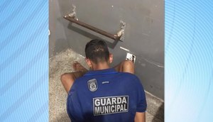 Homem foi preso pela Guarda Municipal de Aracaju no Centro da capital. / Foto: Imagem: Reprodução/TV Atalaia