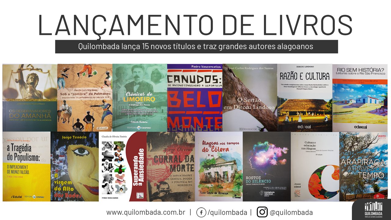 Quilombada lança novos livros alagoanos