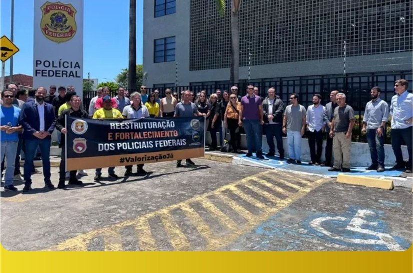 Servidores da PF em Alagoas promovem ato em defesa da criação do Fundo de Combate às Organizações Criminosas