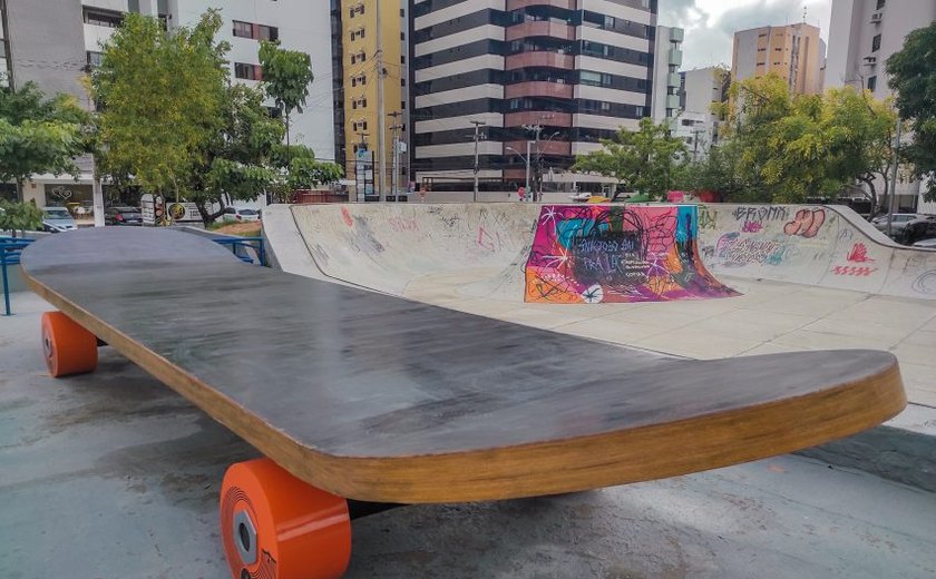 Maceió ganha mais uma espaço criativo com skate de 8 metros