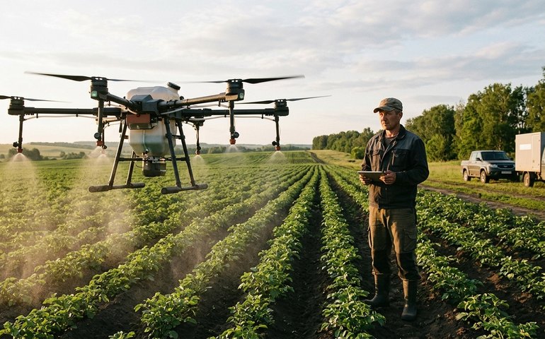 Rostec lança drones agrícolas para automatizar tarefas no campo