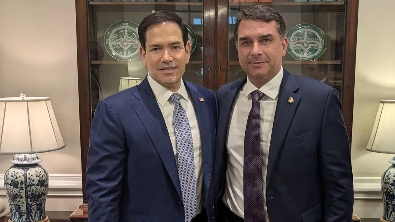 Marco Rubio articulou saída de Flávio Bolsonaro do Brasil, diz aliado