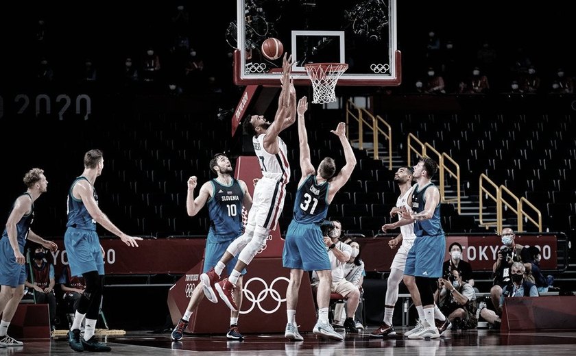 Com toco no fim, França bate Eslovênia e pega EUA na final do basquete masculino