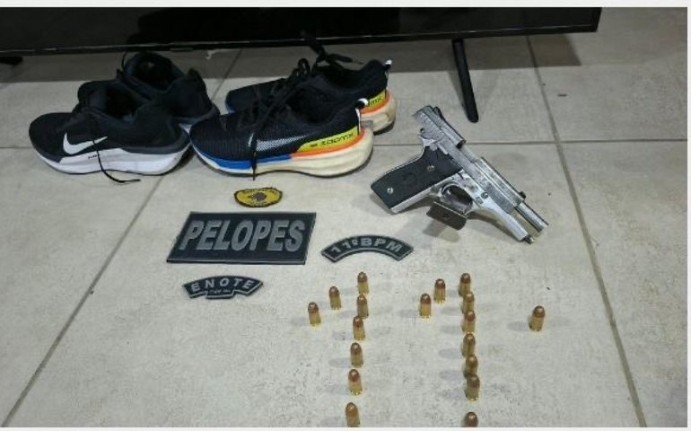 PM prende suspeito de furto e apreende arma e drogas em Santana do Ipanema e Penedo