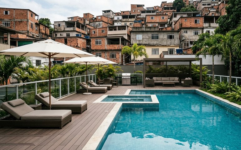 Área de lazer ligada ao TCP na Serrinha revela estrutura de luxo financiada pelo tráfico