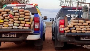 Três suspeitos são presos com cerca de 142kg de maconha e duas armas de fogo no Alto Sertão Sergipano / Foto: Divulgação/PM