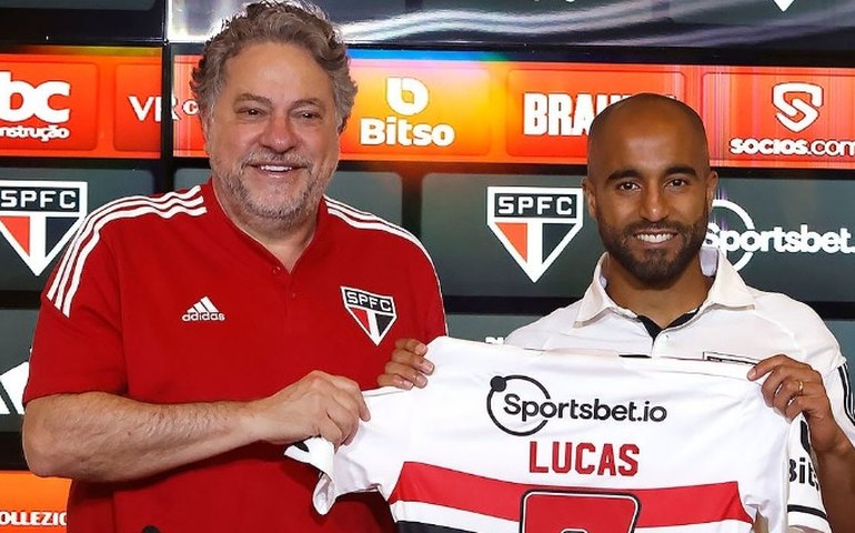 Lucas veste camisa 7 e diz que contrato com o São Paulo poderá ser prolongado