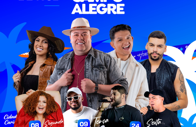 Confira a programação completa de shows da festa de 66 anos de emancipação de Campo Alegre